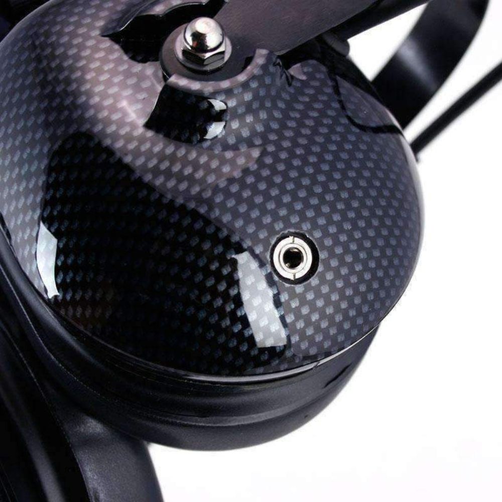 Rugged Radios H42 Behind the Head (BTH) Headset for 2-Way Radios - Black Carbon Fiber, Detail Shot One