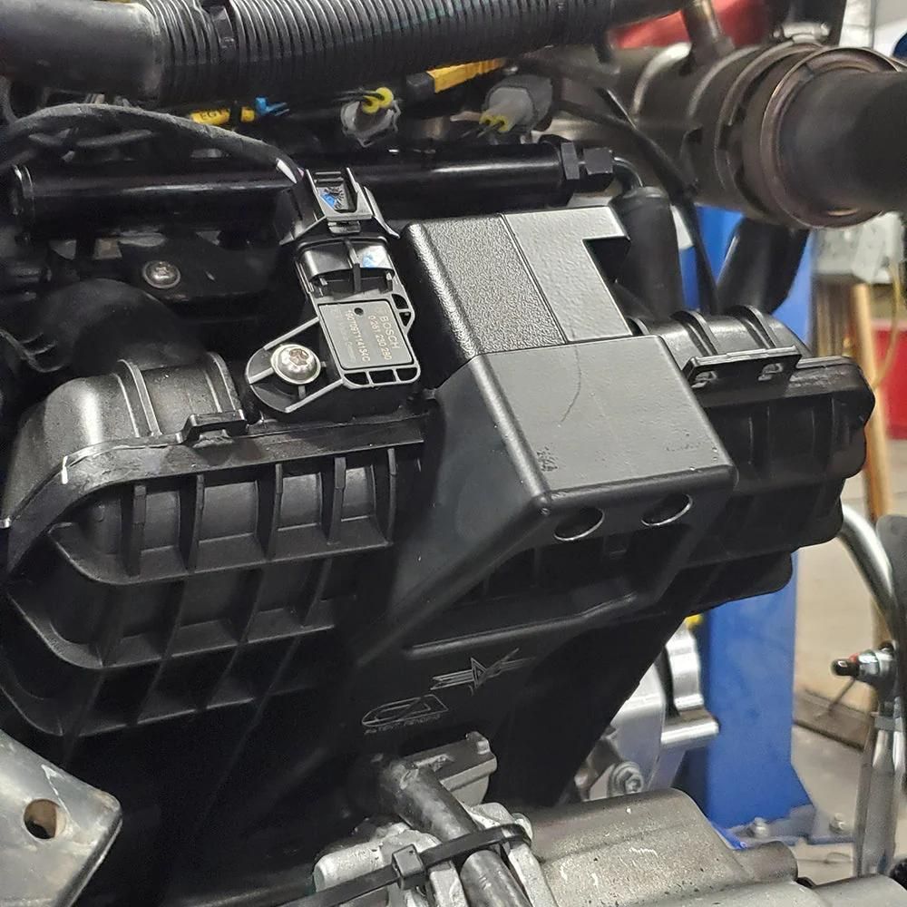 EVP Plenum Reinforcement Brace - Can-Am Maverick X3, Installed On Vehicle Two