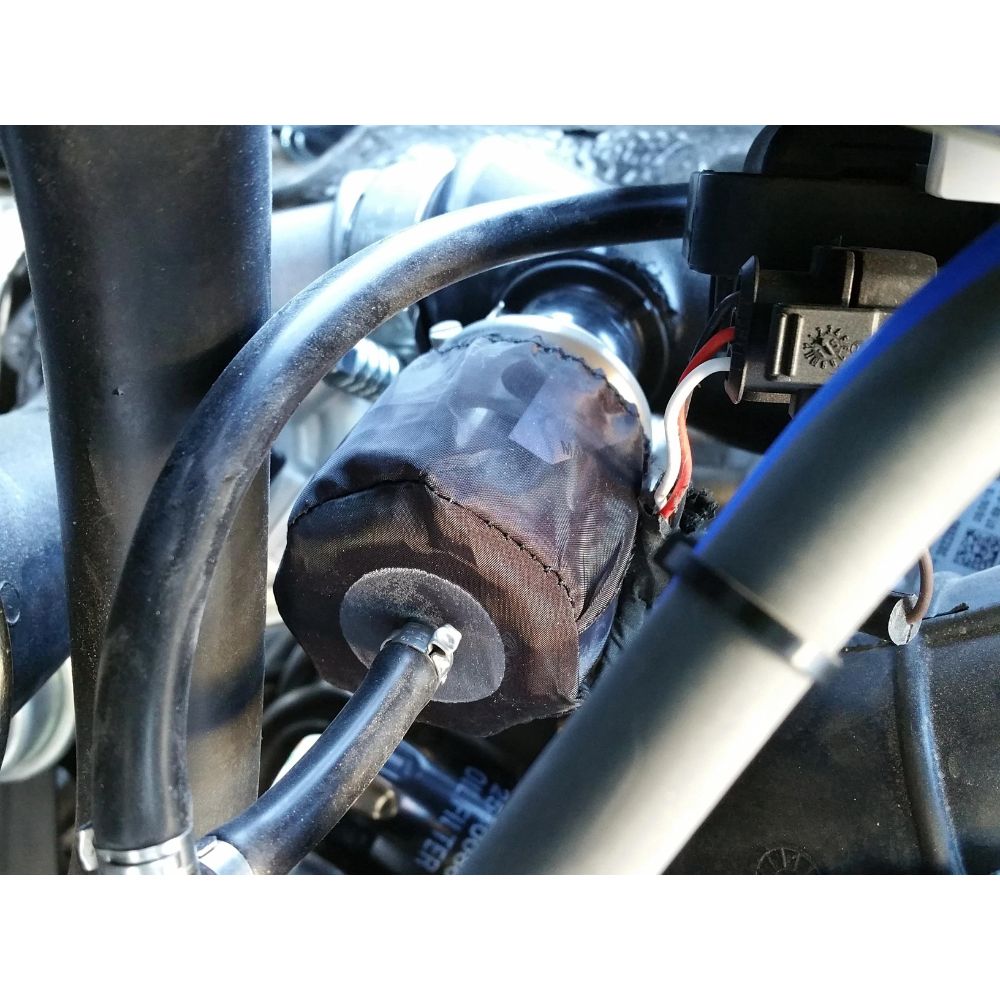 EVP Billet Blow Off Valve - Polaris RZR Turbo/S/Pro XP, Installed On Vehicle
