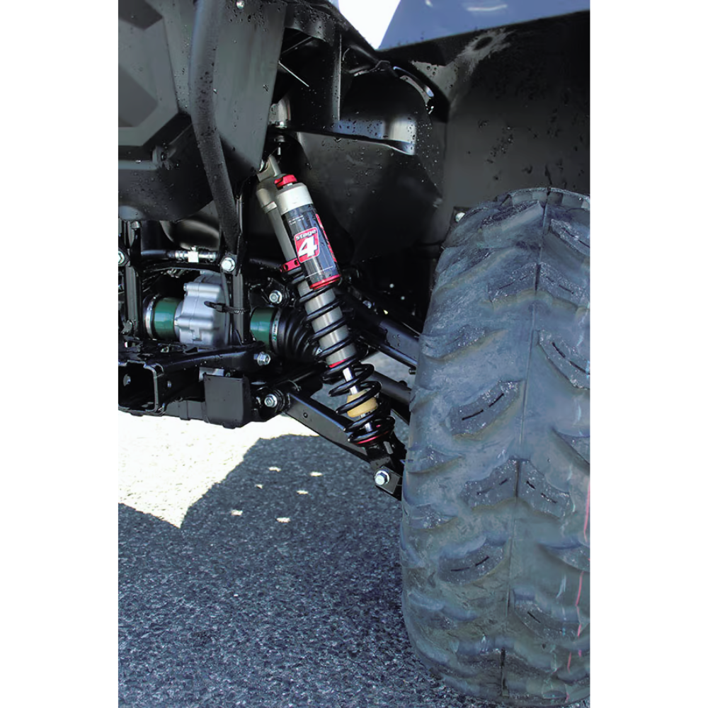 Elka Stage 4 Shock Absorbers For Sports-Utility Quads, Up Close Shock On ATV