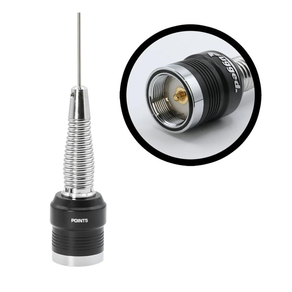 Rugged Radios GMRS and UHF No Ground Plane NGP Tuned Whip Antenna