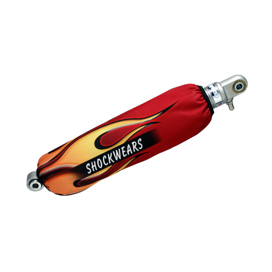 Outerwears Shock Cover Front Red Flame - Ohlins/Elka Shock