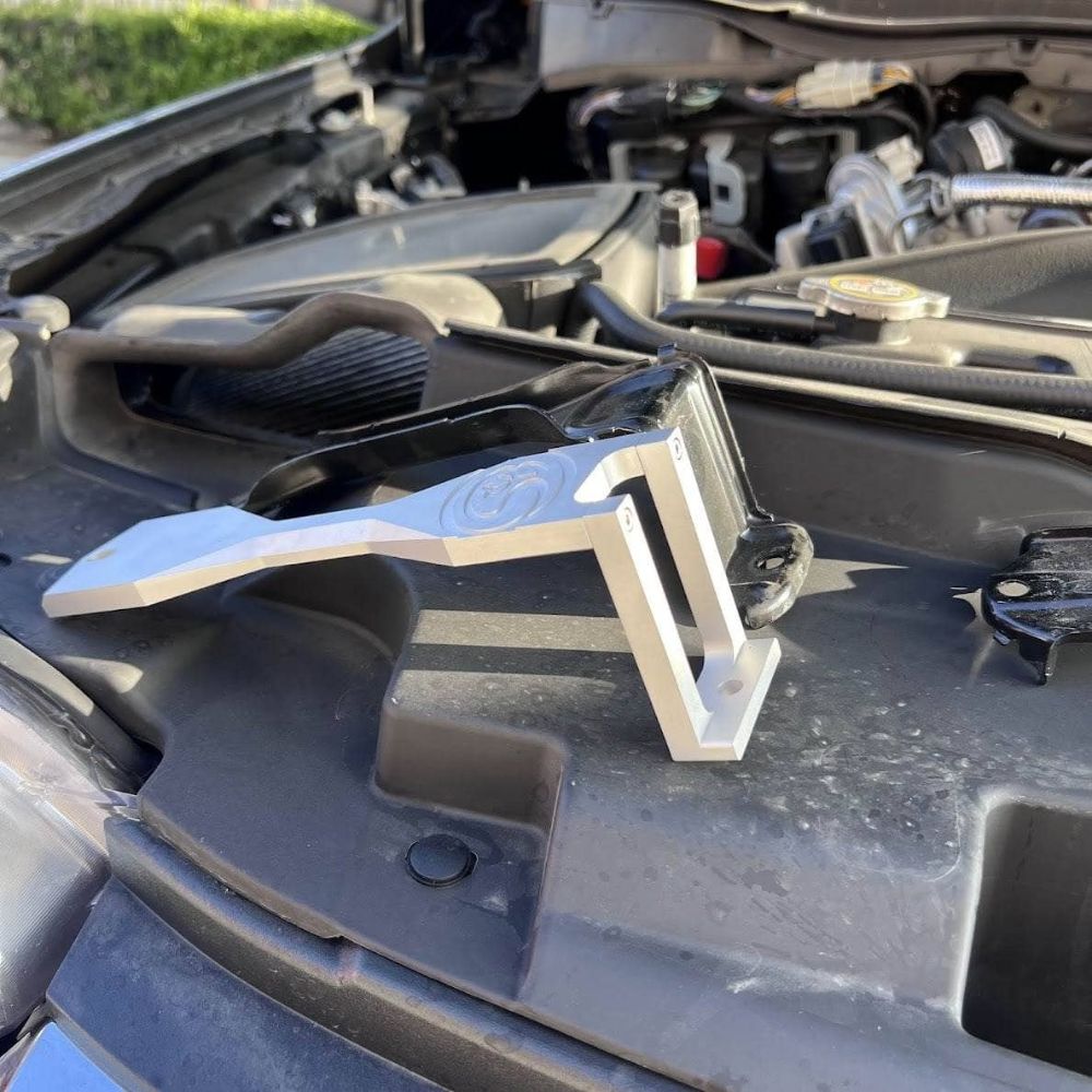 S&B Billet Battery Hold-Down Brackets - Ford Super Duty F250/350, 6.7L 2011-2022 (Set)